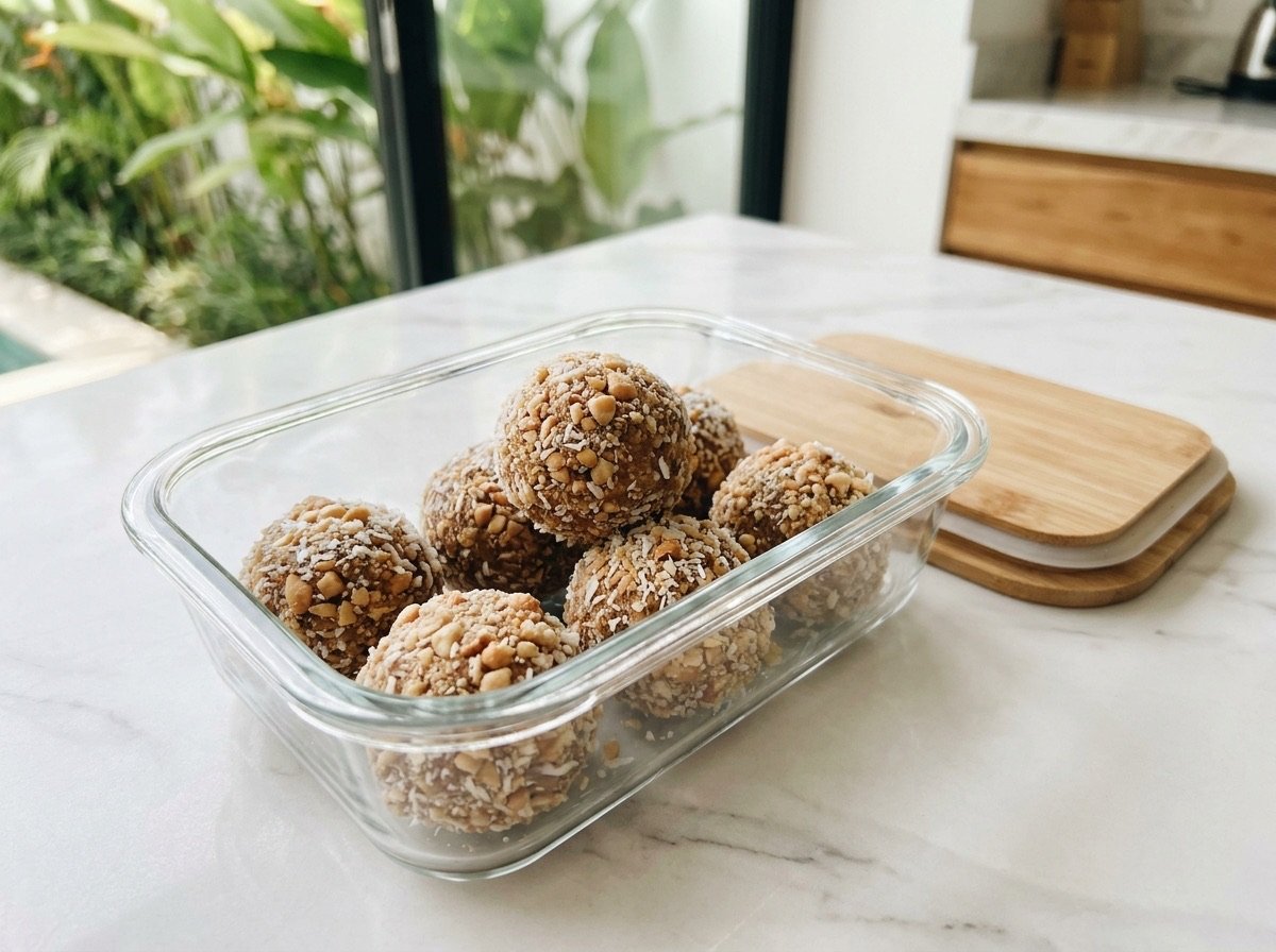Healthy peanut balls